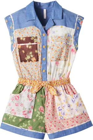 ZIMMERMANN Lucky floral cotton playsuit
