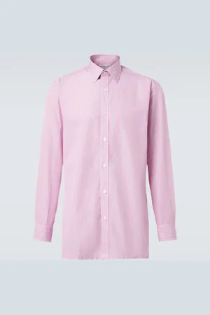 Charvet Striped cotton poplin shirt