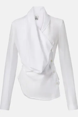 Vivienne Westwood Galatea draped cotton and silk shirt