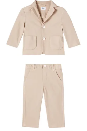 Il gufo Baby cotton-blend top and pants set