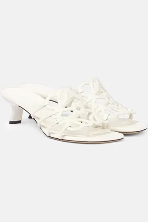 Loewe Anagram leather mules
