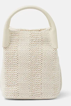 Loro Piana Bale Micro leather-trimmed bucket bag