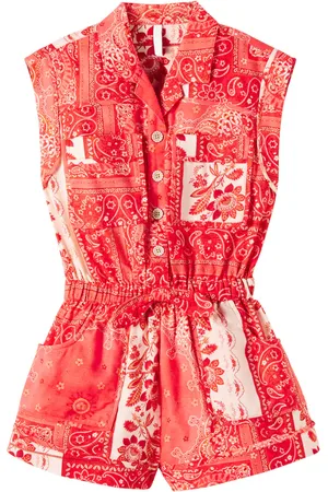ZIMMERMANN Tutina paisley cotton playsuit