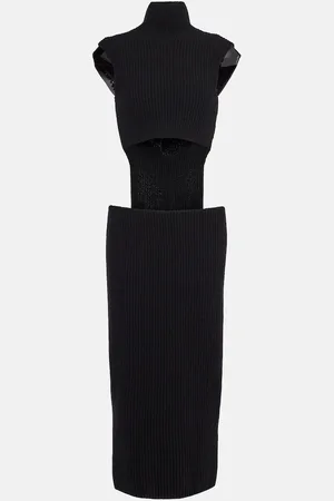 Sportmax Arabba wool and cashmere midi dress