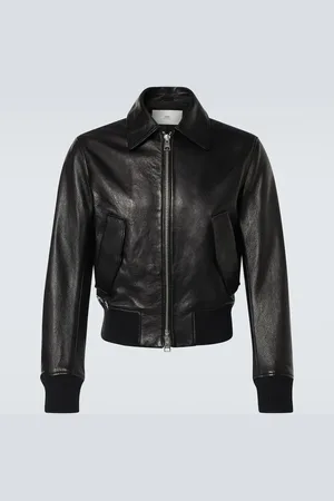 Ami Leather bomber jacket
