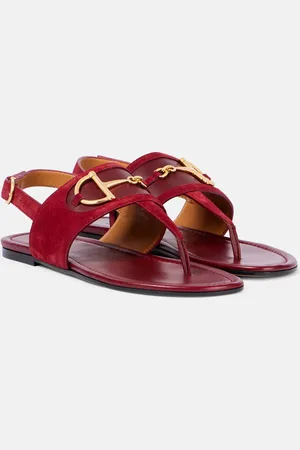 Gucci Horsebit suede thong sandals