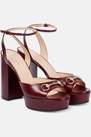 Gucci Horsebit leather platform sandals