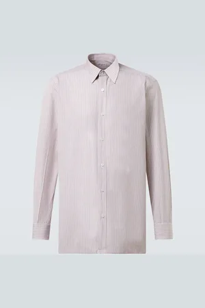 Charvet Striped cotton poplin shirt