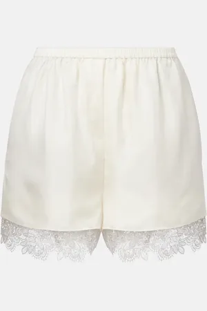 Rohe Lace-trimmed silk shorts