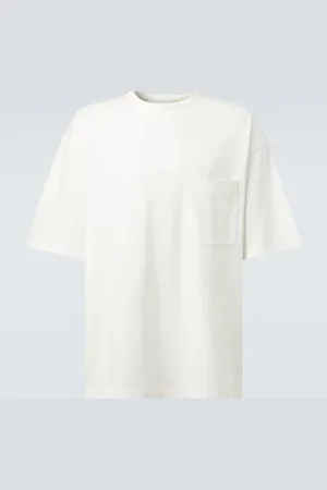 LEMAIRE Boxy cotton and linen T-shirt
