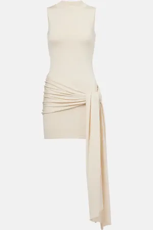 AYA MUSE Knitted silk and cotton minidress