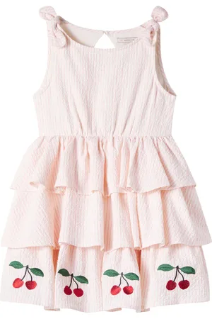 Konges Sløjd Ellie striped cotton seersucker dress
