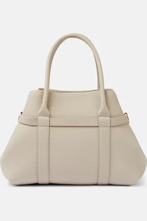 Loro Piana Ghiera Small leather tote bag