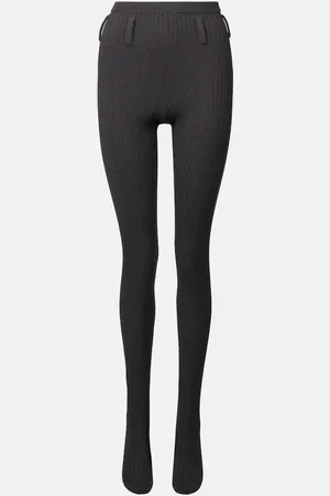 Prada Ribbed-knit cotton-blend tights