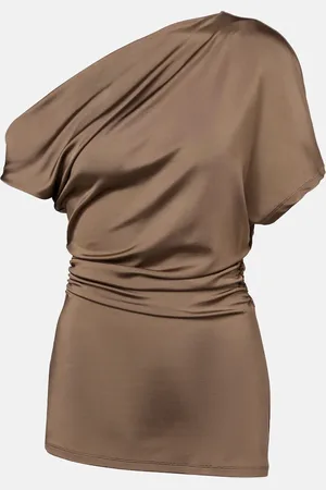 TOVE Edel ruched draped jersey top