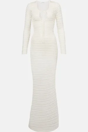 AYA MUSE Sheer crochet maxi dress