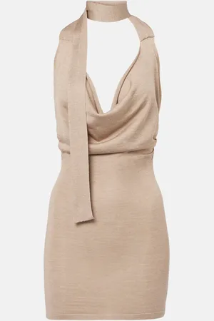 AYA MUSE Evo knitted silk and cashmere minidress