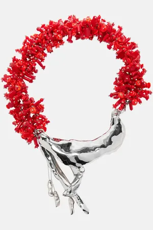 DRIES VAN NOTEN Embellished pendant necklace