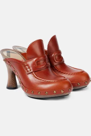 Burberry 75 leather mules