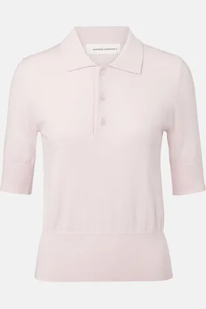 EXTREME CASHMERE NÂ°351 Park cotton and cashmere polo shirt