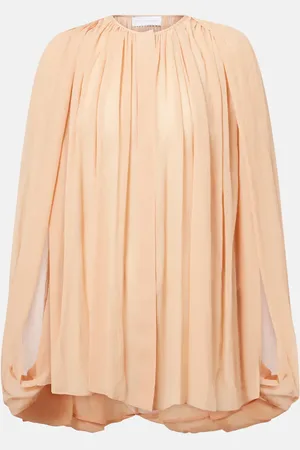 Stella McCartney Draped silk chiffon blouse