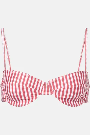 FAITHFULL THE BRAND Farrah gingham bikini top