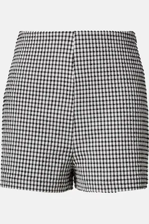 Rohe High-rise gingham shorts