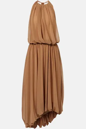 XU ZHI Gathered open-back midi dress