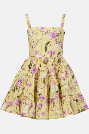 Agua by Agua Bendita Lima printed cotton minidress