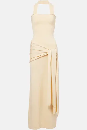 AYA MUSE Knitted silk and cotton maxi dress