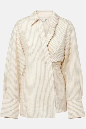 Rohe Asymmetric striped shirt