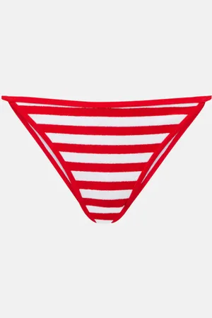 Jade Swim Bare Minimum striped bikini bottoms