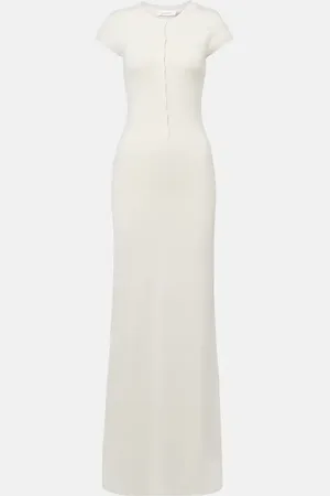 AYA MUSE Caden knitted silk-blend maxi dress