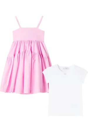 MONNALISA Cotton poplin dress