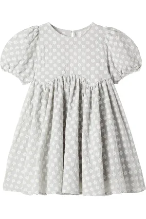 Rylee + Cru Rose embroidered cotton dress