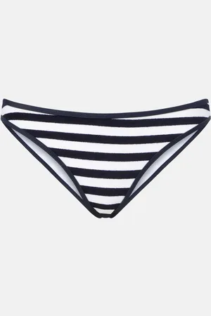 Jade Swim Most Wanted striped bikini bottoms