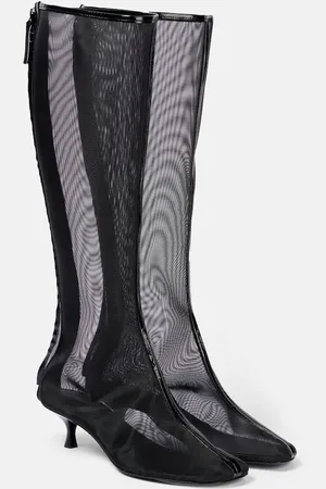 CHRISTOPHER ESBER Vapour mesh knee-high boots