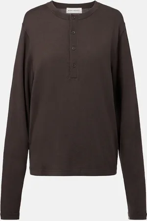 EXTREME CASHMERE NÂ°370 Herman cotton and cashmere Henley shirt
