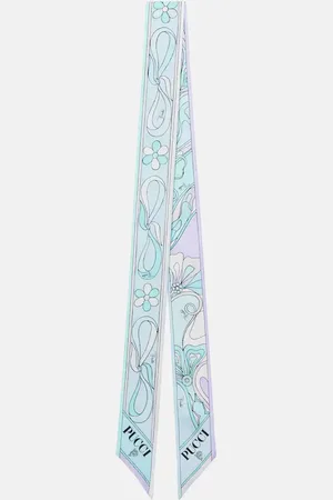 Puccini Marmo silk twill scarf