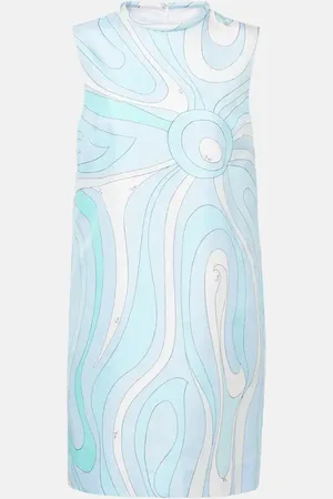 Puccini Marmo silk minidress