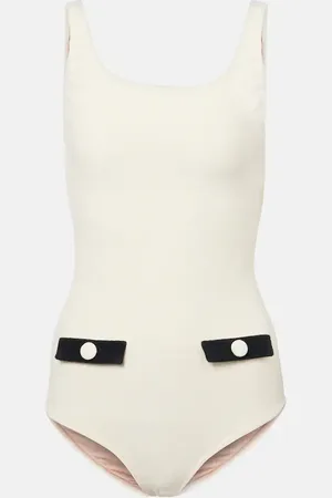 Adriana Degreas Cotton-blend terry swimsuit