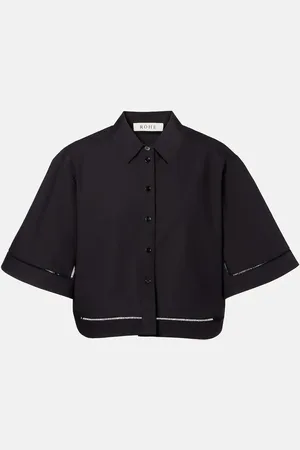 Rohe Embroidered cotton poplin shirt