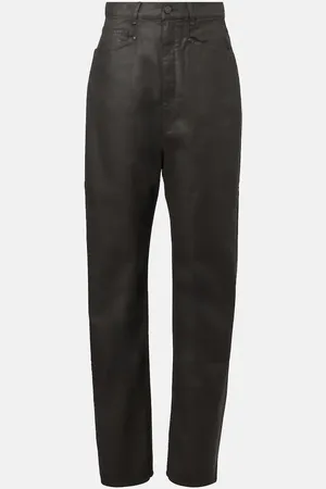 LEMAIRE High-rise cotton wide-leg pants