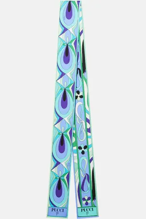 Puccini Printed silk twill scarf