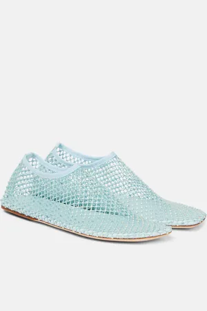 CHRISTOPHER ESBER Minette crystal-embellished mesh pumps