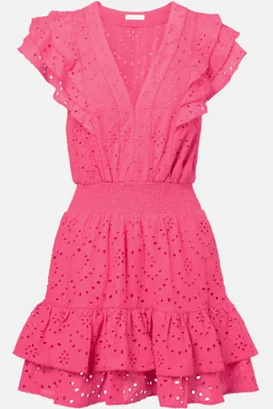 POUPETTE ST BARTH Camila shirred cotton minidress
