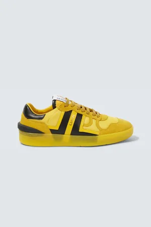 Lanvin Clay leather-trimmed sneakers