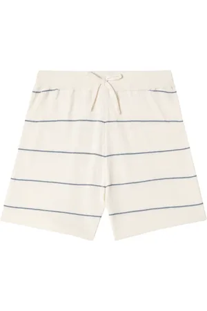 Rylee + Cru Chandler striped cotton-blend shorts