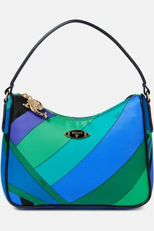 Puccini Yummy leather-trimmed shoulder bag