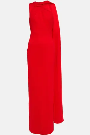Roland Mouret Caped cady maxi dress